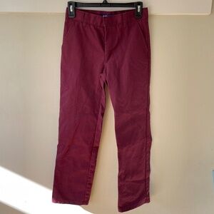 French Toast Kids straight leg pants - Color Wine- Kid size 12